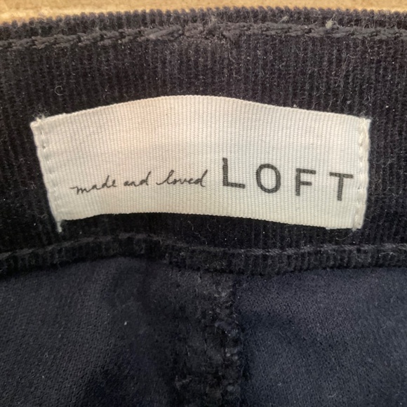Loft Navy Bootcut Stretch Cords, Curvy size 4 - Picture 3 of 7